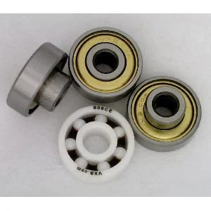 Heavy Tri Fidget Spinner Bearing Kit : Full Ceramic ZrO2 Center Bearing and 3 Extended Shielded Bearings - VXB Ball Bearings