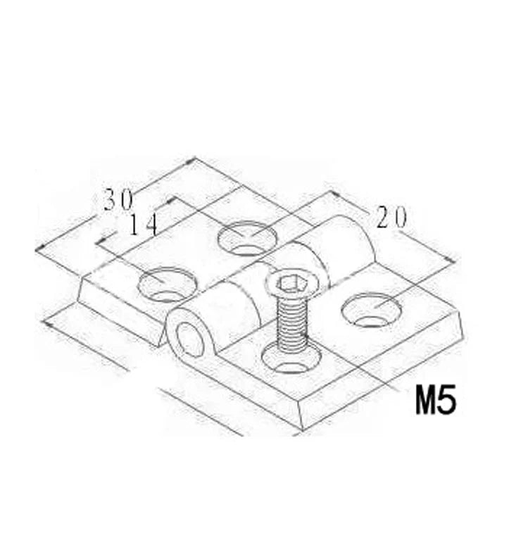 Hook Hanger Clip Clamp for 2020 Aluminum Extrusion Profile - VXB Ball Bearings
