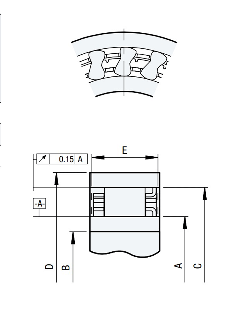 DC7221-5C Bearing Steel Sprag One Way 72.217x88.877x13.5 Clutch Bearing - VXB Ball Bearings