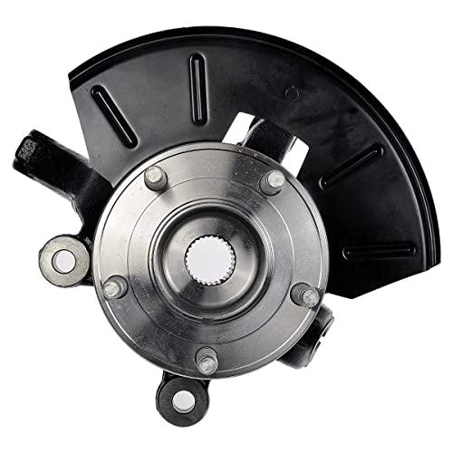 KN798406PR Front Steering Knuckles & Wheel Bearing Hub Assembly 5 Lugs Pair 2 Driver and Passenger Side Replacement for 2005-2012 Ford Escape 2005-2011 Mercury Mariner 2005 Mazda Tribute FWD - VXB Ball Bearings