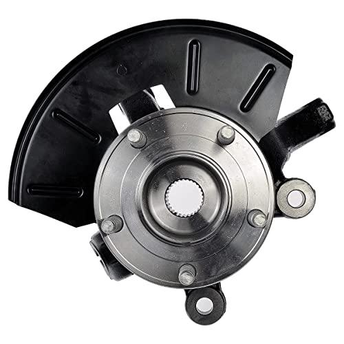 KN798406PR Front Steering Knuckles & Wheel Bearing Hub Assembly 5 Lugs Pair 2 Driver and Passenger Side Replacement for 2005-2012 Ford Escape 2005-2011 Mercury Mariner 2005 Mazda Tribute FWD - VXB Ball Bearings