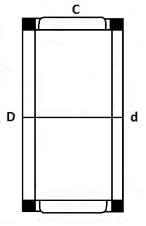 KT182322 Needle Bearing Cage K 18x23x22 - VXB Ball Bearings