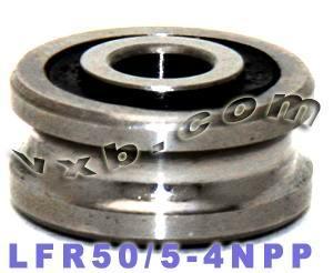 LFR50/5-4NPP 5mm ID x 4mm U Groove Track Roller Bearing Track Bearings - VXB Ball Bearings