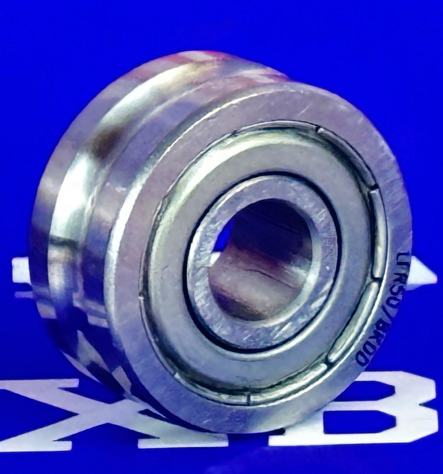 LFR50/8KDD 8mm ID x 6mm U Groove Track Roller Bearing Track Bearings - VXB Ball Bearings