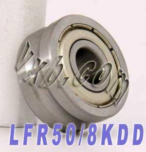 LFR50/8KDD 8mm ID x 6mm U Groove Track Roller Bearing Track Bearings - VXB Ball Bearings
