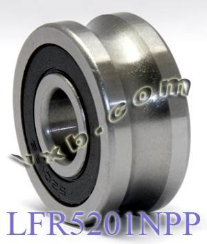 LFR5201NPP 12mm ID x 10mm U Groove Track Roller Bearing Track Bearings - VXB Ball Bearings