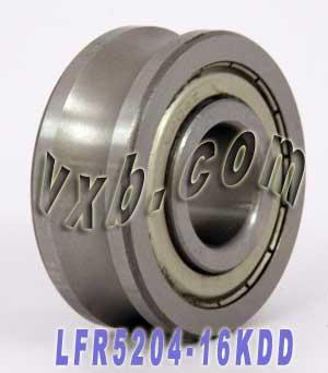LFR5204-16KDD 20mm ID x 16mm U Groove Track Roller Bearing Track - VXB Ball Bearings