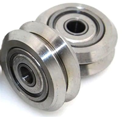 Linear Motion Guide Way 4x24.5x5.6mm V Groove Steel Track Roller Bearing - VXB Ball Bearings