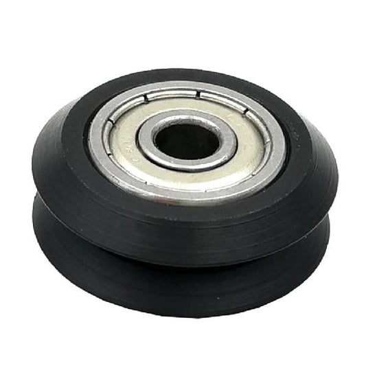 Linear Motion Guide Way 5x24.5x10mm V Groove Track Roller Bearing with Tire - VXB Ball Bearings