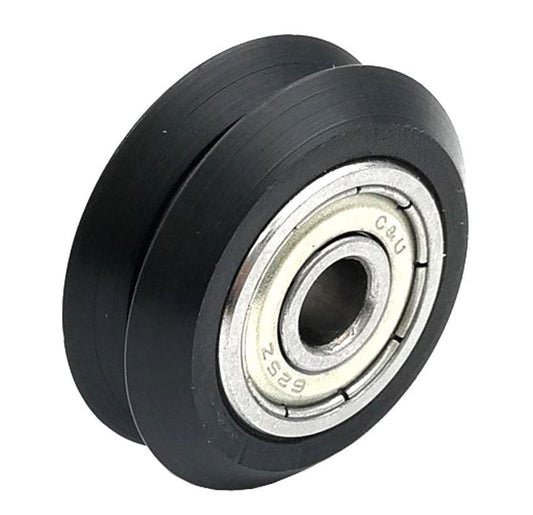 Linear Motion Guide Way 6x24.5x10mm V Groove Track Roller Bearing with Tire - VXB Ball Bearings