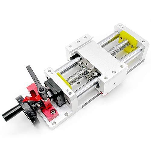 Linear Stage Actuator Travel 200mm Ballscrew 1605 Double Optical Axis Linear Rail Guide Manual Slide Stage C7 with Ruler for CNC Router Controller DIY 3-axis - VXB Ball Bearings