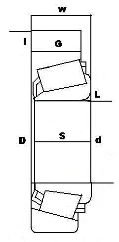 LM11949/LM11910 Taper Bearings 3/4x1.781x0.6550 inch - VXB Ball Bearings