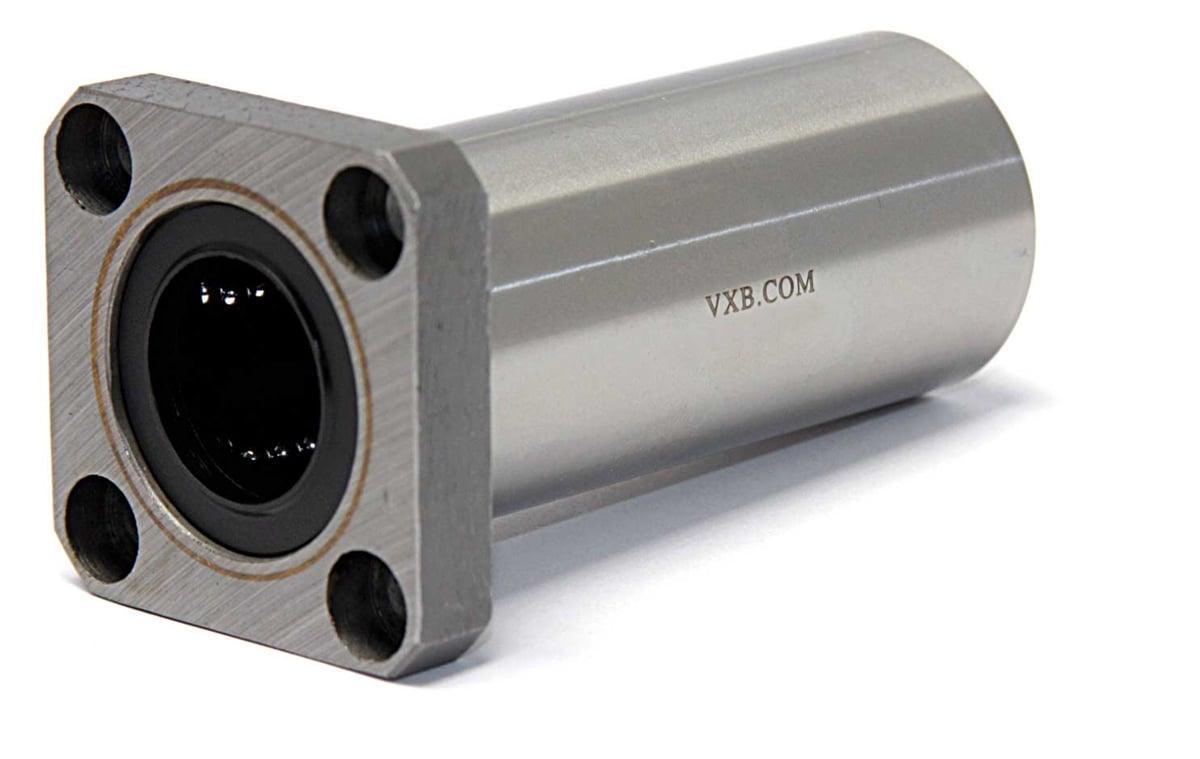 LMEK12LUU 12mm Square Flanged Bushing Linear Motion - VXB Ball Bearings