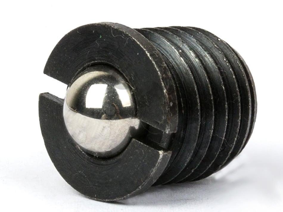 M12 Spring Loaded Bolt Flanged Ball Transfer Screw Unit 10mm Deep - VXB Ball Bearings