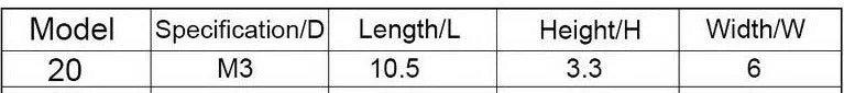 M3 T-Slot Nut for 2020 Aluminum Extrusion Profile - VXB Ball Bearings
