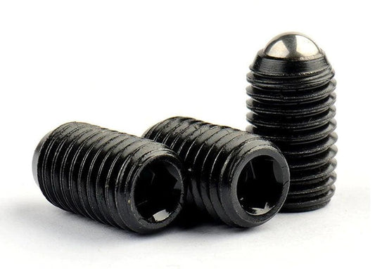 M8 12mm Long Carbon Steel Ball Plunger / Hex Head - VXB Ball Bearings