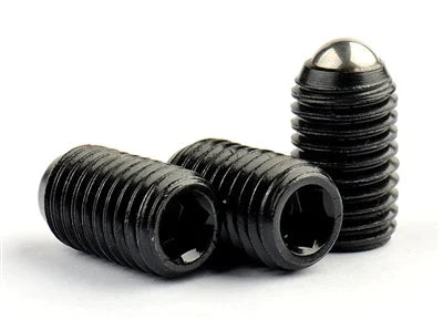 M8 12mm Long Carbon Steel Ball Plunger / Hex Head - VXB Ball Bearings