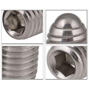 M8 25mm Long Stainless Steel Ball Plunger / Hex Head - VXB Ball Bearings