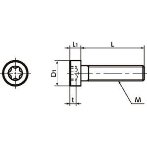Made in Japan SLTS-M4-8 NBK Hexalobular Socket Head Cap Screws with Low Profile - VXB Ball Bearings