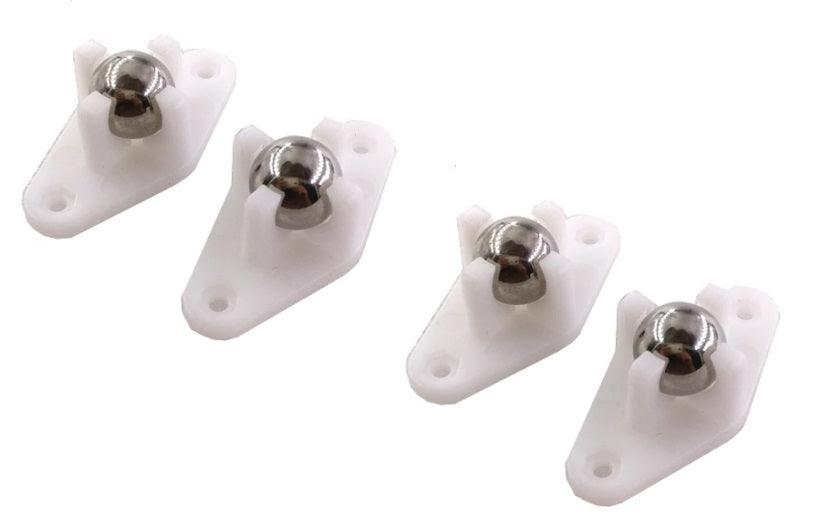 Miniature Roller Ball Caster Leg Base Feet Pack of 4pcs - VXB Ball Bearings
