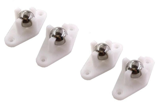 Miniature Roller Ball Caster Leg Base Feet Pack of 4pcs - VXB Ball Bearings