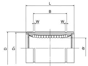 NB SW32-OP 2 inch Ball Bushings Linear Motion - VXB Ball Bearings