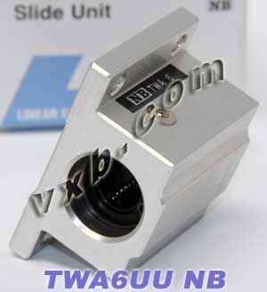 NB TWA6UU 3/8 inch Ball Bushing Block Linear Motion - VXB Ball Bearings