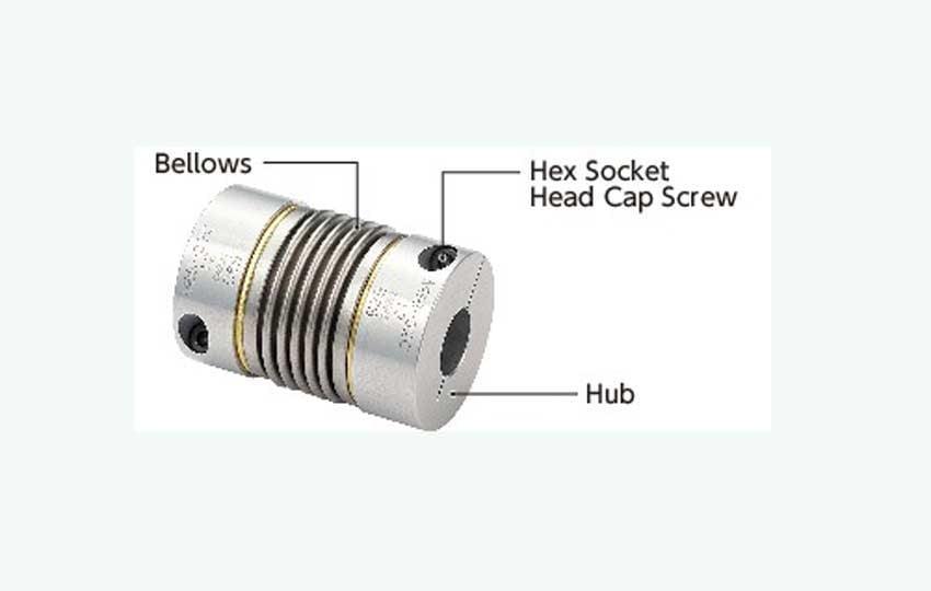 NBK Japan MBB-27C 3mm to 1/2 inch Bellows-type Flexible Coupling - VXB Ball Bearings