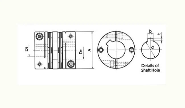 NBK Japan XBW-25C2-10-KT-10-KT Jaw-Type 10mm to 10mm Flexible Coupling With Metric Keyway modification ( JIS Standard ) - VXB Ball Bearings