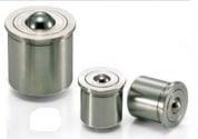NBK Made in Japan BRPPS-18-S Press Fit Type Ball Transfer Unit with Spring Plunger Function for Upward Facing Applications - VXB Ball Bearings