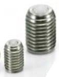 NBK Made in Japan BRUSS-10-N Set Screw Type Ball Transfer Unit for Upward Facing Applications - VXB Ball Bearings
