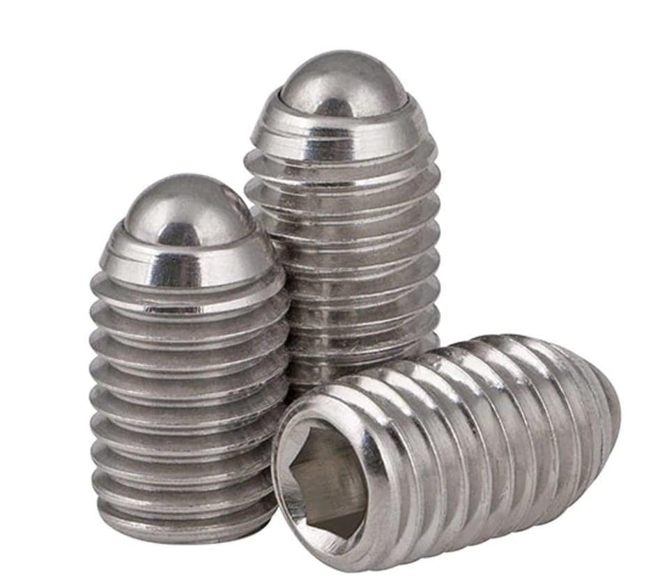 NBK Made in Japan BRUSS-16-S Set Screw Type Ball Transfer Unit for Upward Facing Applications - VXB Ball Bearings