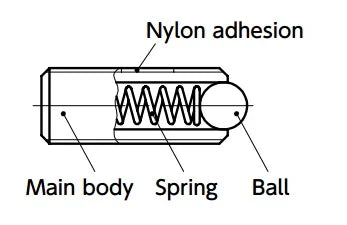NBK Made in Japan PAFS-6-L-P Miniature Light Load Ball Plunger with Vibration Resistant Treatment - VXB Ball Bearings