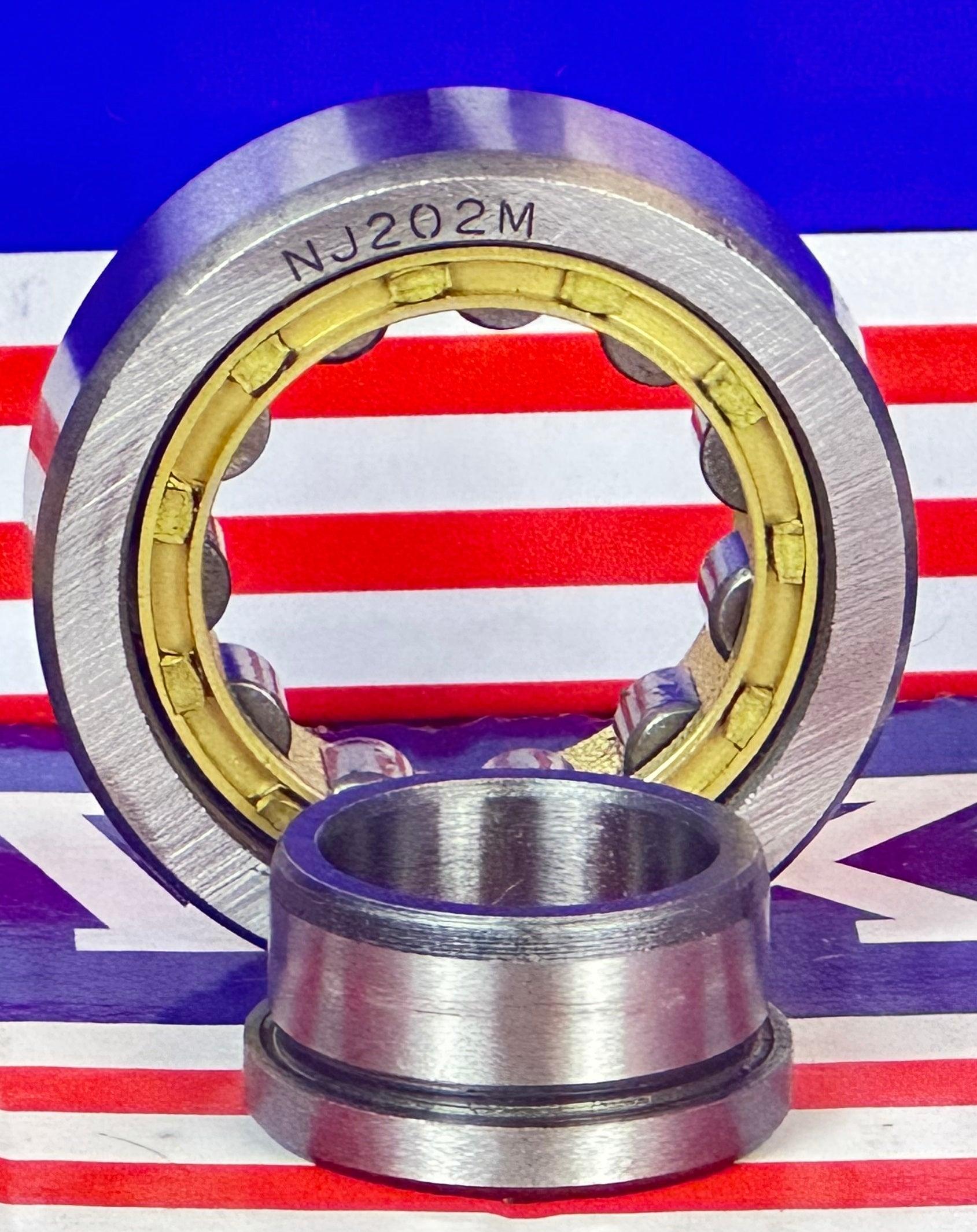 NJ202M Cylindrical Roller Bearing 15x35x11 Cylindrical Bearings - VXB Ball Bearings