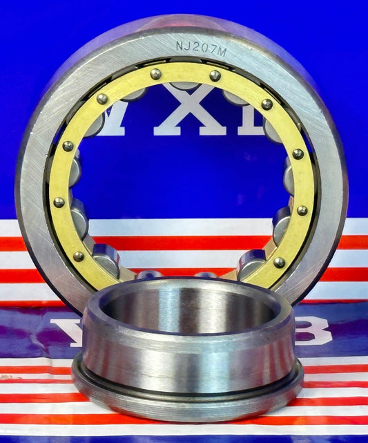 NJ207M Cylindrical Roller Bearing 35x72x17 Cylindrical Bearings - VXB Ball Bearings