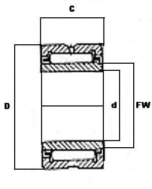 NKI10/16 Needle Roller Bearing 10x22x16 - VXB Ball Bearings