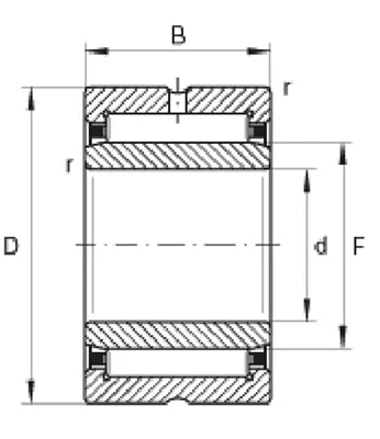NKI95/26 Needle Roller Bearing with inner ring 95x125x26 - VXB Ball Bearings