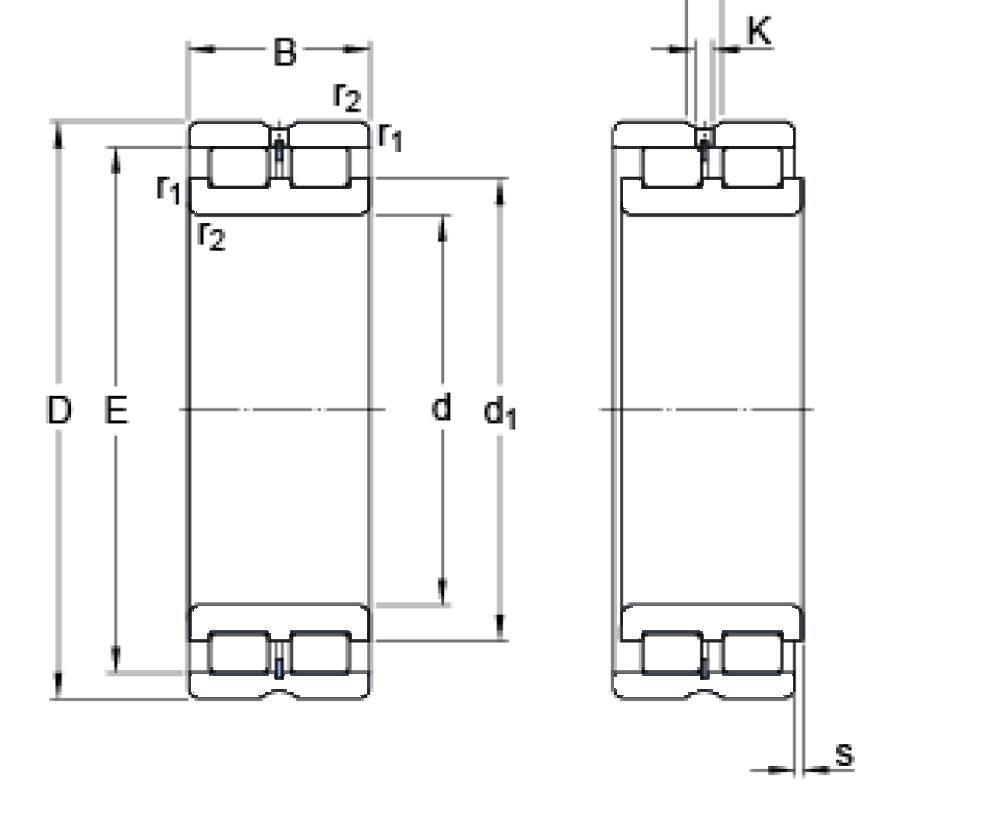 NNCL4934CV P5 Double Row Full Complement Cylindrical Bearing - VXB Ball Bearings