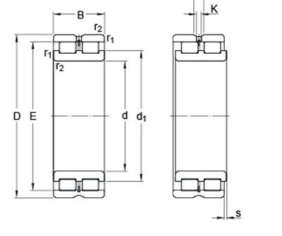 NNCL4934CV P5 Double Row Full Complement Cylindrical Bearing - VXB Ball Bearings