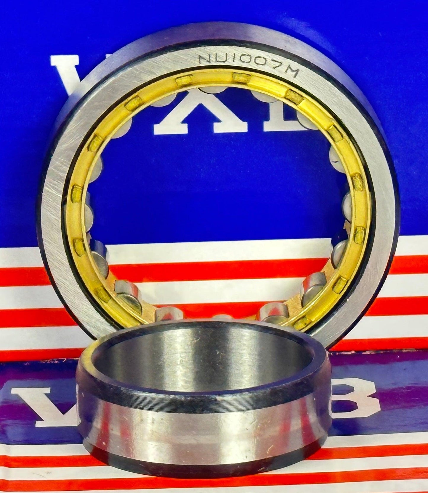 NU1007M Cylindrical Roller Bearing 30x55x13mm Bronze Cage - VXB Ball Bearings