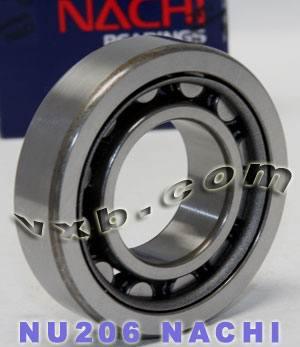 NU206 Nachi Cylindrical Bearing Steel Cage Japan 30x62x16 Bearings - VXB Ball Bearings