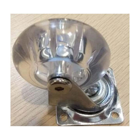 Pack of 100 2"Inch Heavy Duty Clear Swivel Caster Wheel with 220 lbs Load Rating - VXB Ball Bearings