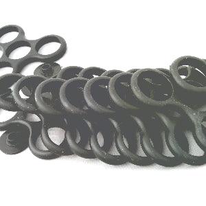 Pack of 100 Fidget Hand Spinner Black Frame with 2 Caps - VXB Ball Bearings