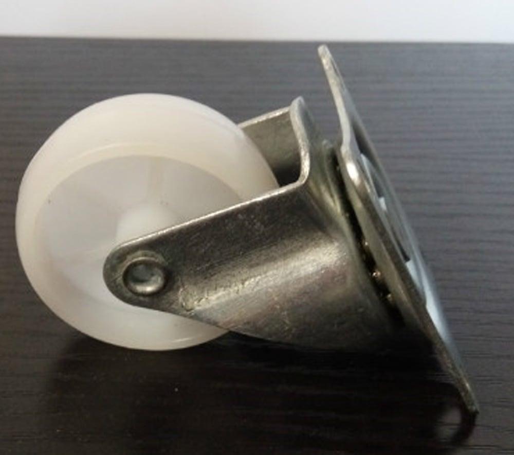 Pack of 100 Plastic 2 Inch Caster Wheel with 360 degree Ball Bearing Swivel - VXB Ball Bearings