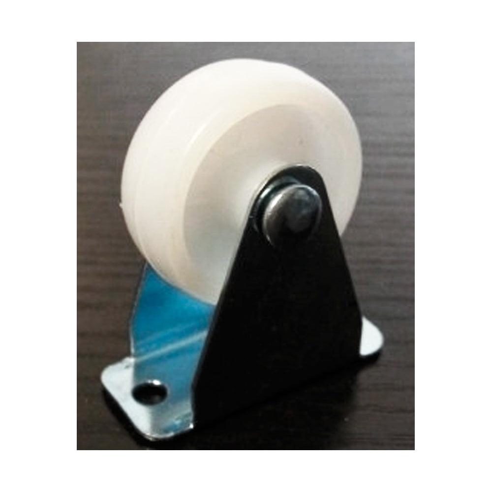 Pack of 100 White Plastic Caster 1.25" Inch Caster wheel with Metal Plate Zinc Plating - VXB Ball Bearings