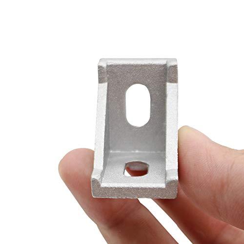 Pack of 20 Aluminum Profile 2020 Series Corner Bracket/T Nuts/Hex Screw Aluminum Rail Accessories - VXB Ball Bearings