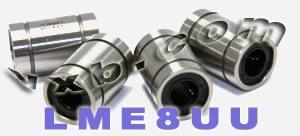 Pack of 4 LME8UU 8mm Ball Bushing 8x16x25 Linear Motion Bearings - VXB Ball Bearings