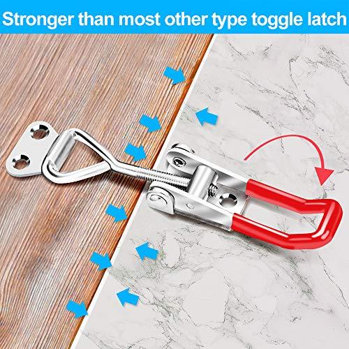 Pack of 6 Adjustable Pull Clamp Latch 330Lbs Holding Capacity - VXB Ball Bearings