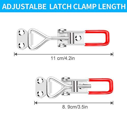 Pack of 6 Adjustable Pull Clamp Latch 330Lbs Holding Capacity - VXB Ball Bearings