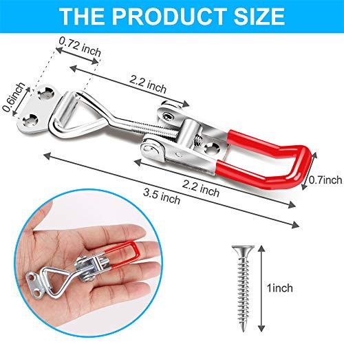 Pack of 6 Adjustable Pull Clamp Latch 330Lbs Holding Capacity - VXB Ball Bearings